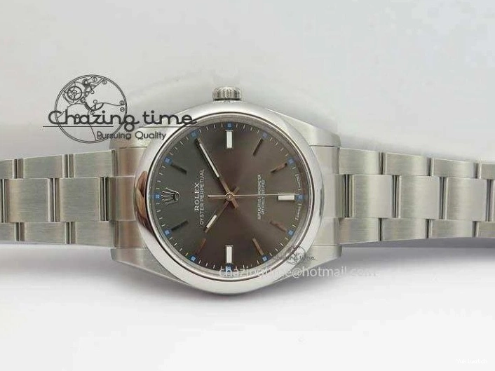 Perpetual 39mm Oyster Bracelet 114300 1:1 SS Best SA3132 Gray JF On Edition Dial 0306